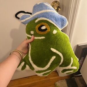 URBAN OUTFITTERS frog pillow. Never used.